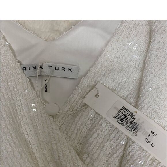 Trina Turk Womens Allure Mini Dress, White - Picture 14 of 15